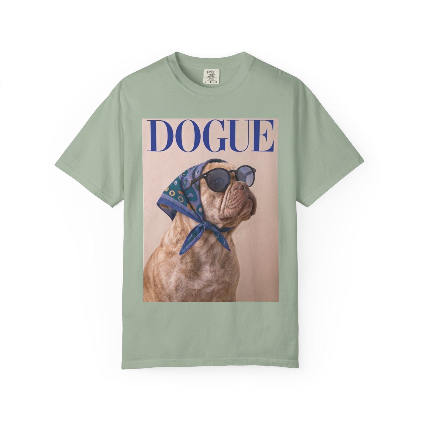 French Bulldog DOGUE Magazine Graphic T-Shirt - Funny Frenchie Tee
