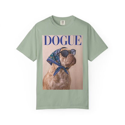 French Bulldog DOGUE Magazine Graphic T-Shirt - Funny Frenchie Tee