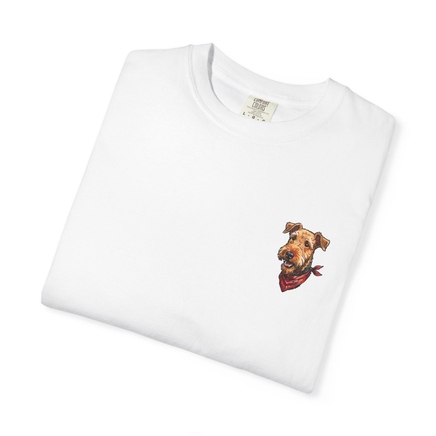 Beach AIREDALE TERRIER Dog On A Boat T-Shirt -  BOAT Day Pet Lover Crewneck