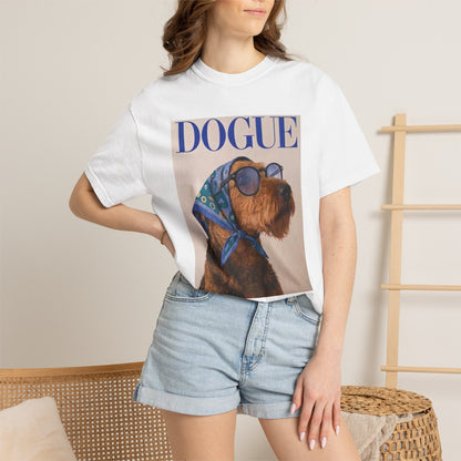 Airedale Terrier Comfort Colors DOGUE Magazine T-Shirt | Funny Dog Lover Tee