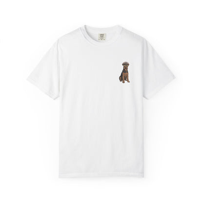 Cool Airedale Terrier Sailor Captain T-Shirt - Double-Sided Dog Tee