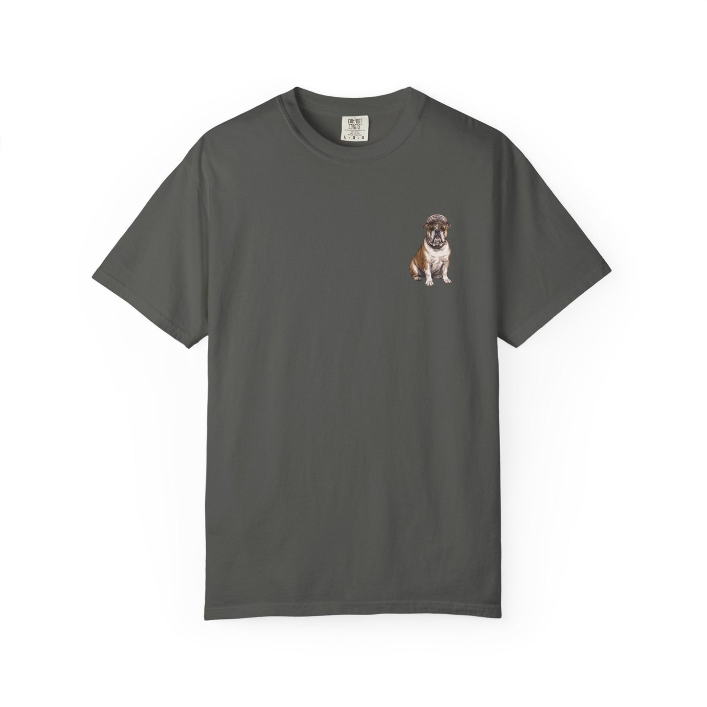 Cool English Bulldog Sailor Captain T-Shirt - Double-Sided Dog Tee