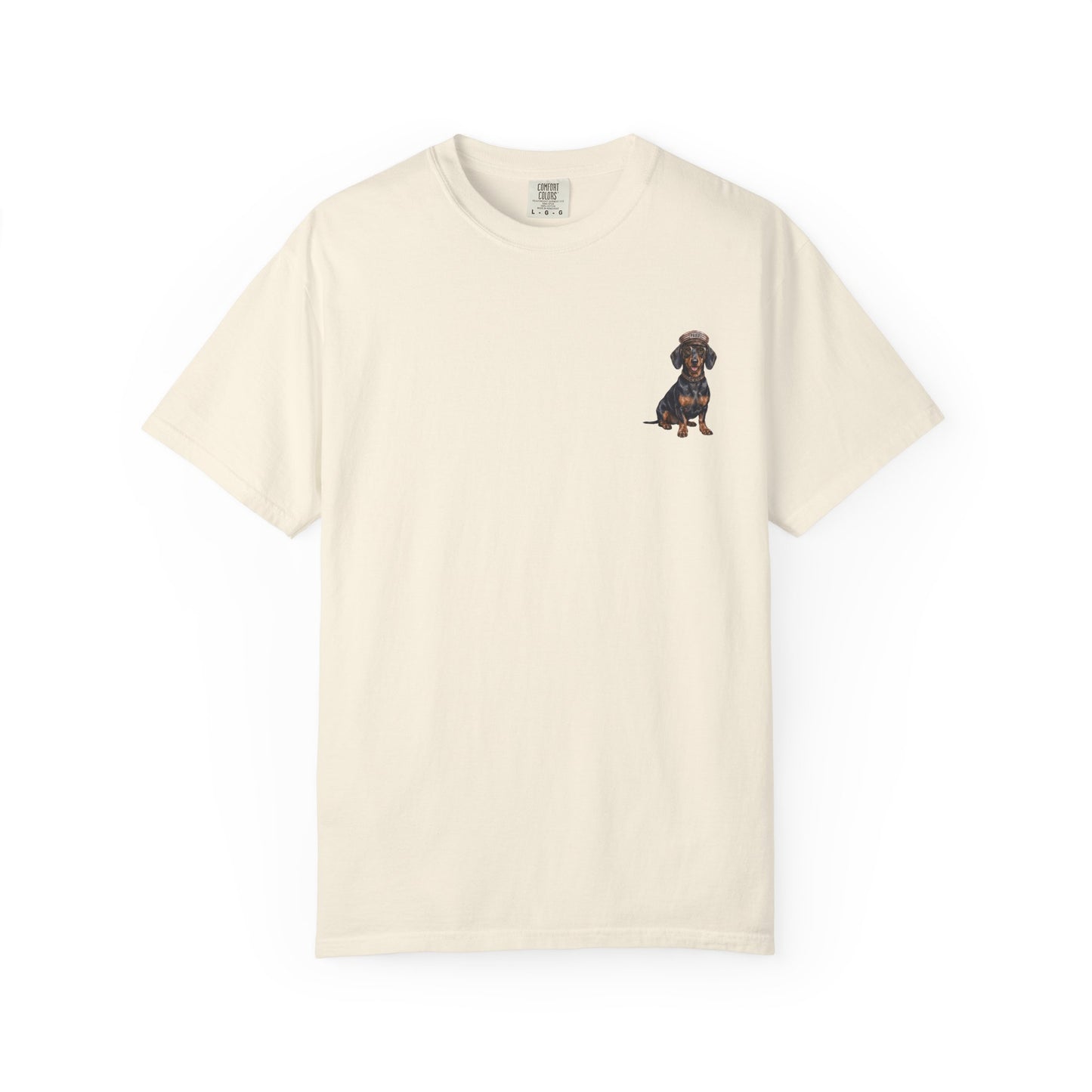 Cool Dachshund Captain T-Shirt - Funny Wiener Dog Graphic Tee