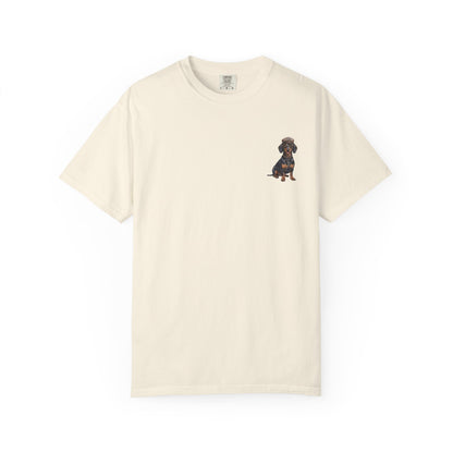 Cool Dachshund Captain T-Shirt - Funny Wiener Dog Graphic Tee