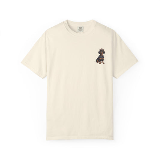 Cool Dachshund Captain T-Shirt - Funny Wiener Dog Graphic Tee
