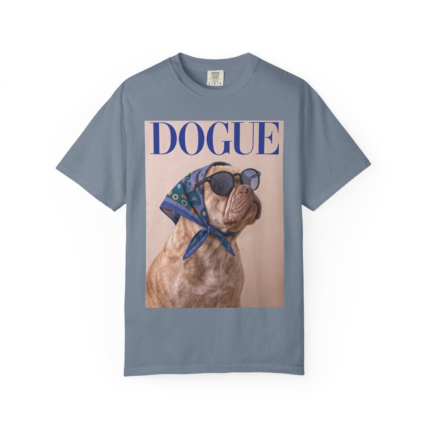French Bulldog DOGUE Magazine Graphic T-Shirt - Funny Frenchie Tee