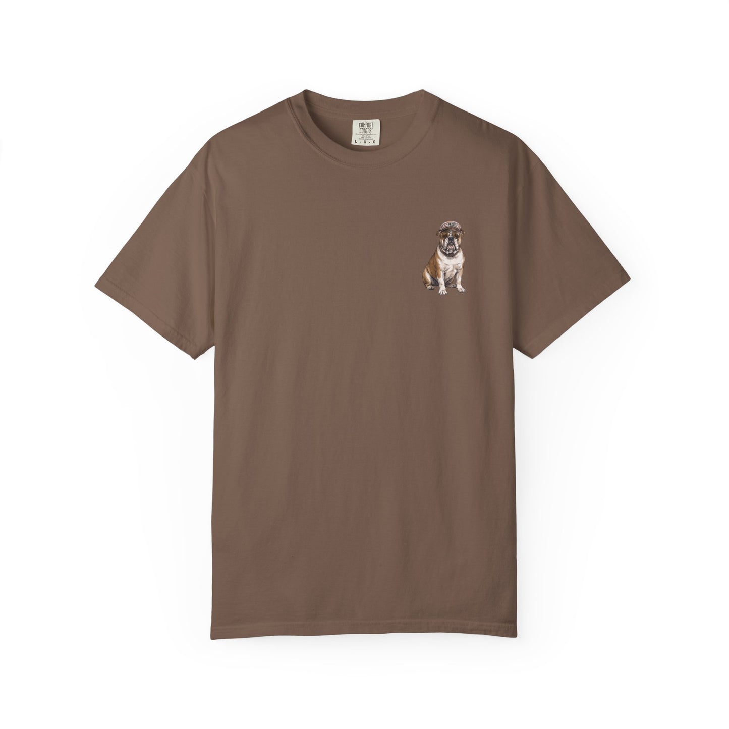 Cool English Bulldog Sailor Captain T-Shirt - Double-Sided Dog Tee