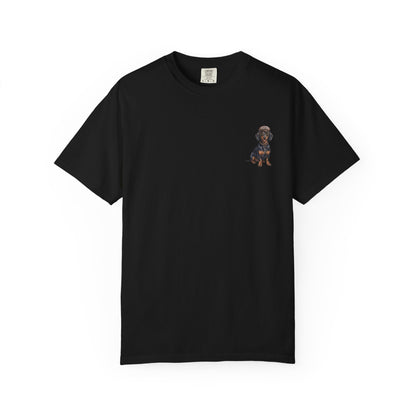Cool Dachshund Captain T-Shirt - Funny Wiener Dog Graphic Tee