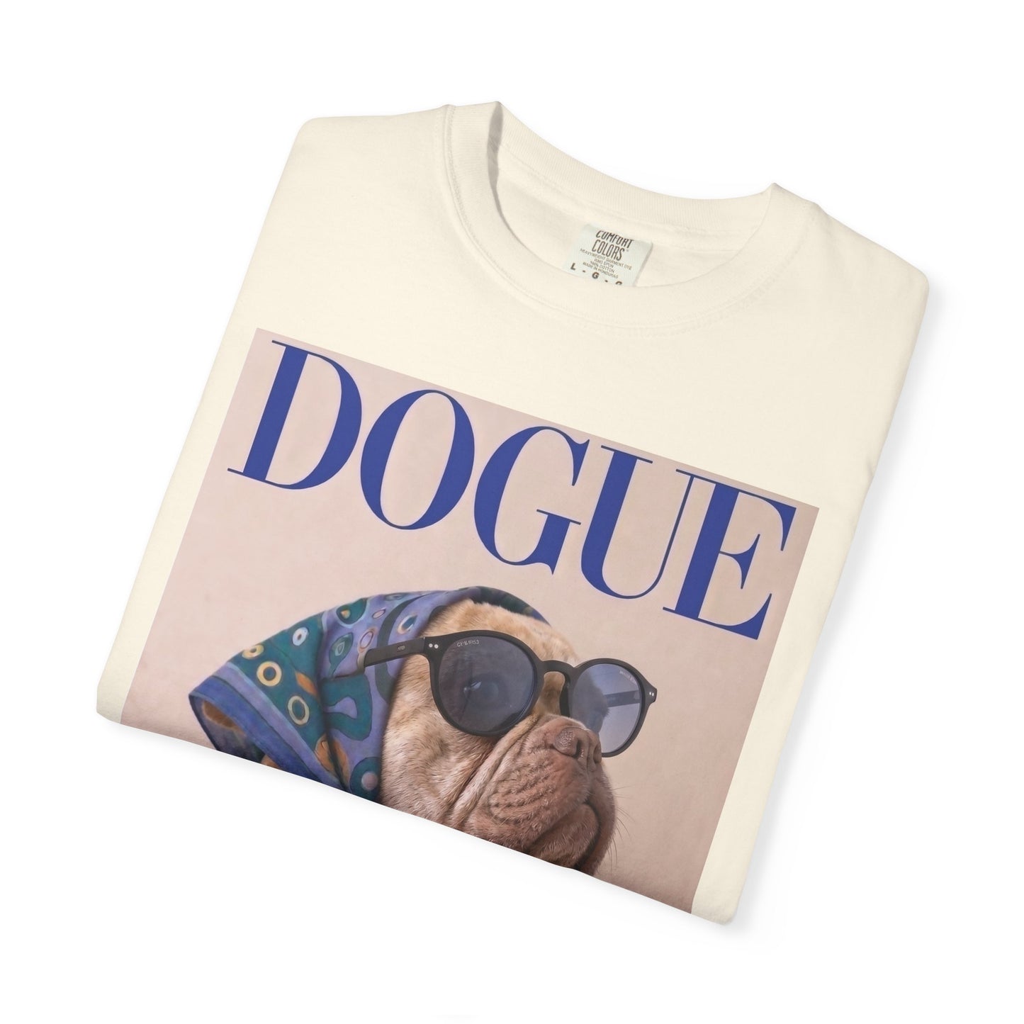 French Bulldog DOGUE Magazine Graphic T-Shirt - Funny Frenchie Tee