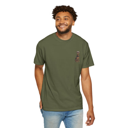 Cool Airedale Terrier Sailor Captain T-Shirt - Double-Sided Dog Tee