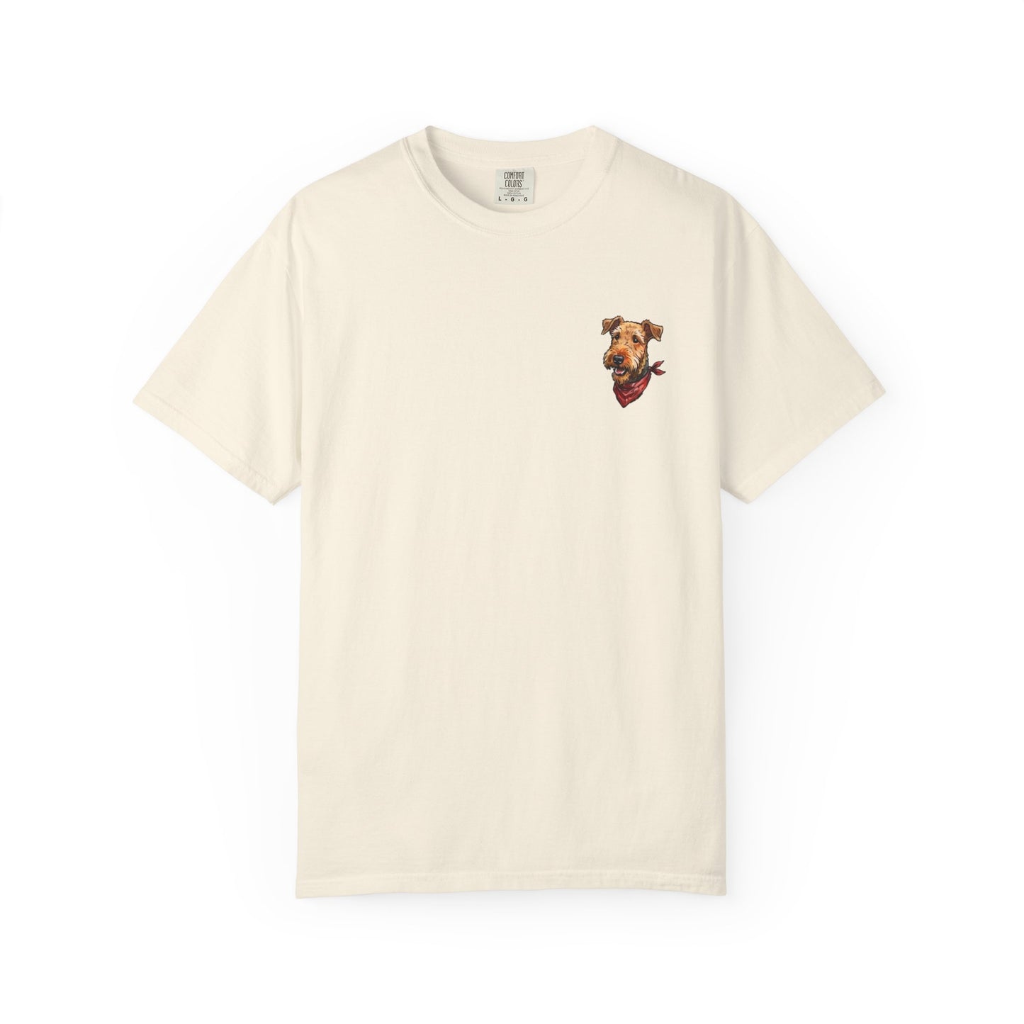 Beach AIREDALE TERRIER Dog On A Boat T-Shirt -  BOAT Day Pet Lover Crewneck