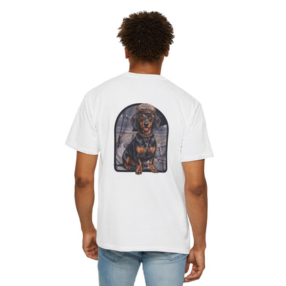 Cool Dachshund Captain T-Shirt - Funny Wiener Dog Graphic Tee