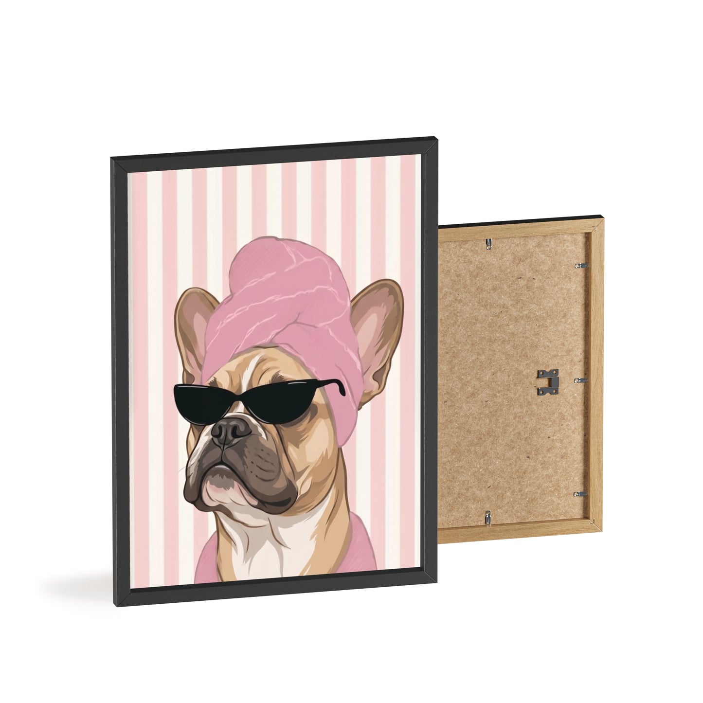 French Bulldog Bathroom Poster - Funny Frenchie Spa Wall Art