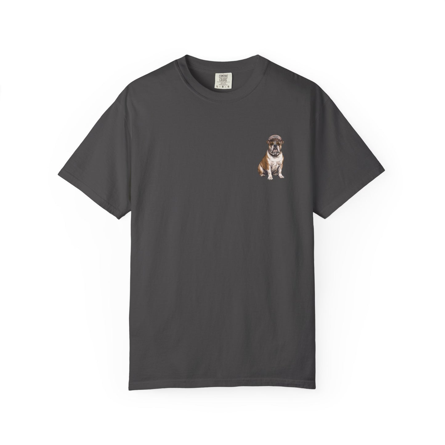 Cool English Bulldog Sailor Captain T-Shirt - Double-Sided Dog Tee