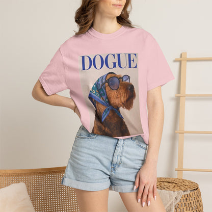 Airedale Terrier Comfort Colors DOGUE Magazine T-Shirt | Funny Dog Lover Tee