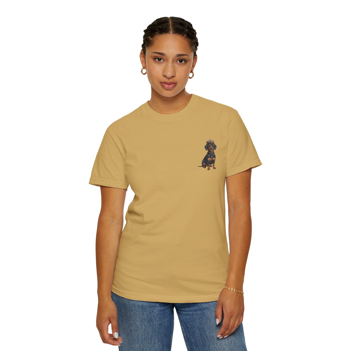 Cool Dachshund Captain T-Shirt - Funny Wiener Dog Graphic Tee