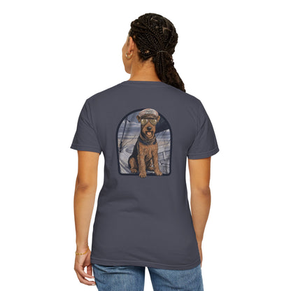 Cool Airedale Terrier Sailor Captain T-Shirt - Double-Sided Dog Tee