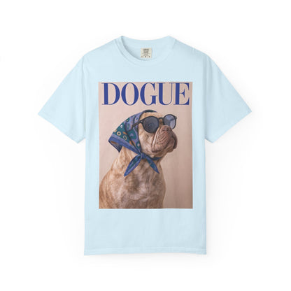 French Bulldog DOGUE Magazine Graphic T-Shirt - Funny Frenchie Tee