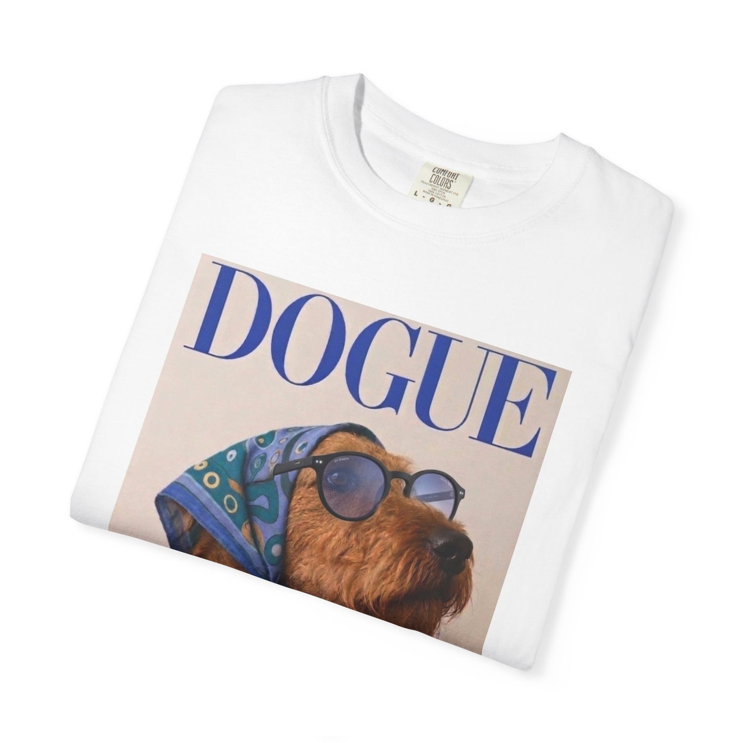 Airedale Terrier Comfort Colors DOGUE Magazine T-Shirt | Funny Dog Lover Tee