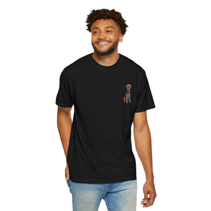 Cool Airedale Terrier Sailor Captain T-Shirt - Double-Sided Dog Tee