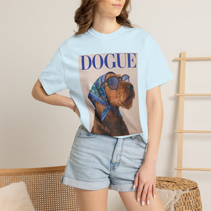 Airedale Terrier Comfort Colors DOGUE Magazine T-Shirt | Funny Dog Lover Tee