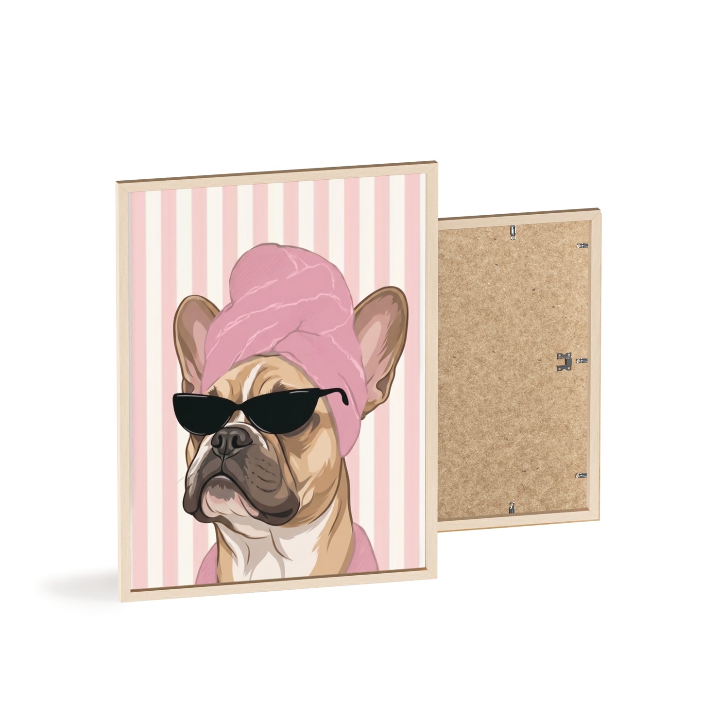 French Bulldog Bathroom Poster - Funny Frenchie Spa Wall Art