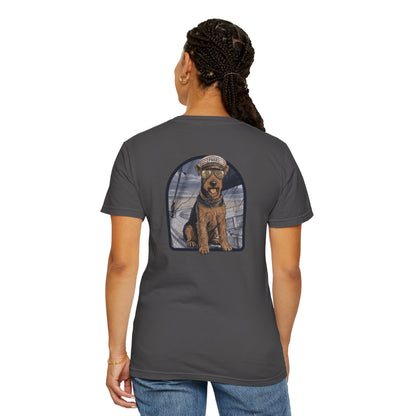 Cool Airedale Terrier Sailor Captain T-Shirt - Double-Sided Dog Tee