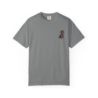 Cool Dachshund Captain T-Shirt - Funny Wiener Dog Graphic Tee