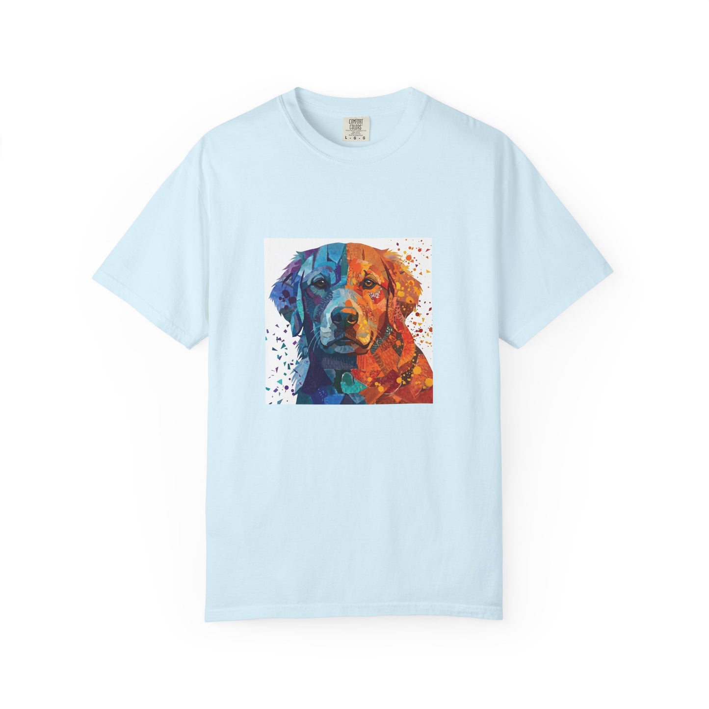 Golden Retriever Abstract Art Graphic T-Shirt - Colorful Pop Art Dog Tee