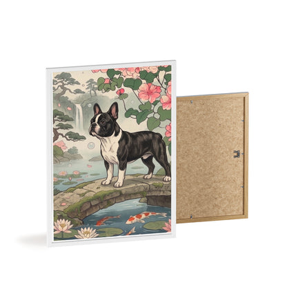 French Bulldog Japanese Style Art Poster - Vintage Frenchie Ukiyo-e Wall Art