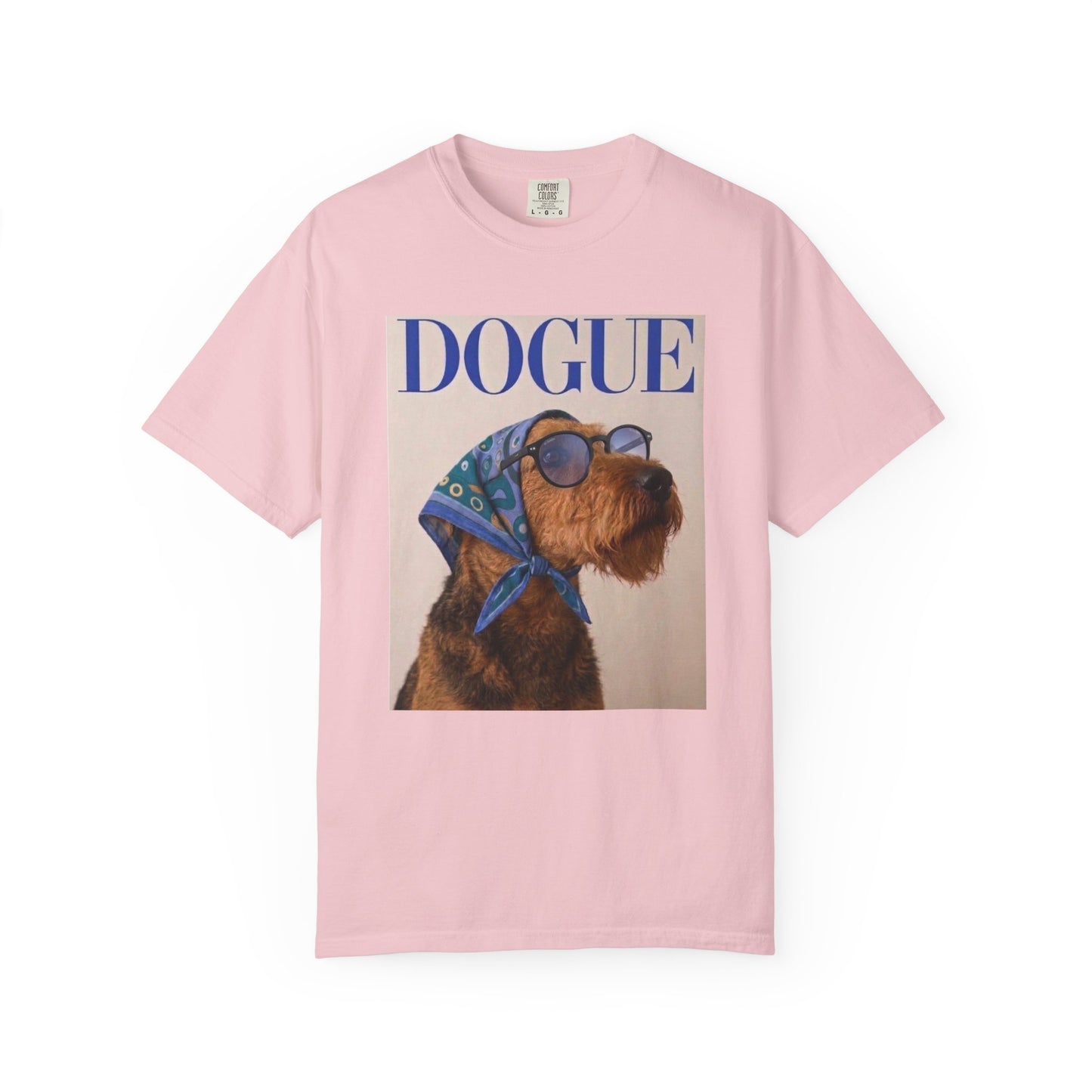 Airedale Terrier Comfort Colors DOGUE Magazine T-Shirt | Funny Dog Lover Tee