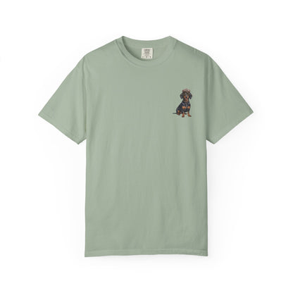 Cool Dachshund Captain T-Shirt - Funny Wiener Dog Graphic Tee
