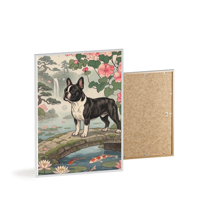 French Bulldog Japanese Style Art Poster - Vintage Frenchie Ukiyo-e Wall Art