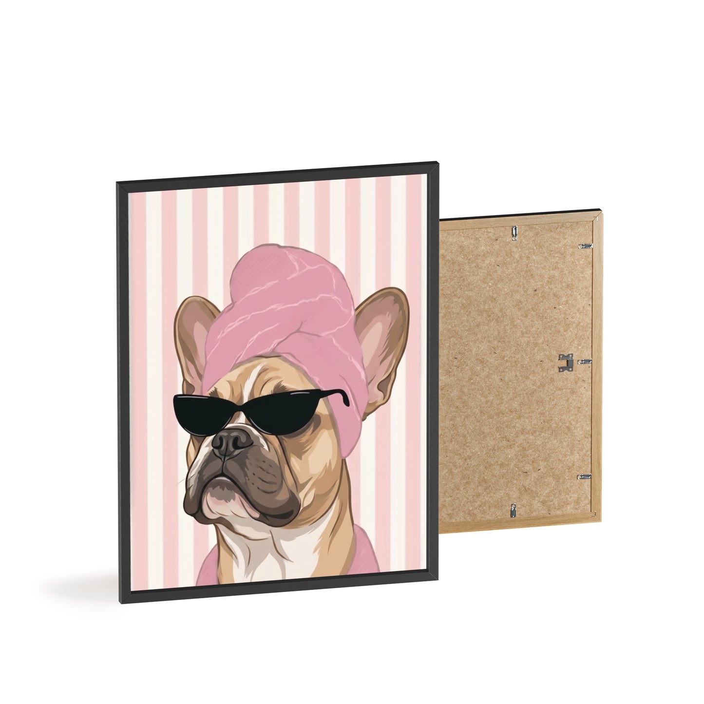French Bulldog Bathroom Poster - Funny Frenchie Spa Wall Art