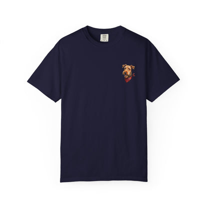 Beach AIREDALE TERRIER Dog On A Boat T-Shirt -  BOAT Day Pet Lover Crewneck