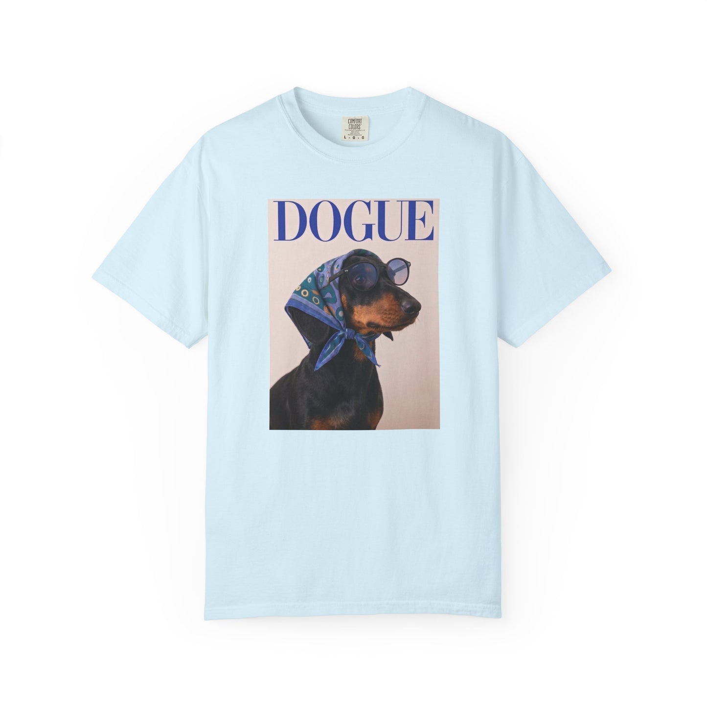 "DOGUE" Dachshund Fashion Magazine Graphic T-Shirt - Funny Wiener Dog Tee