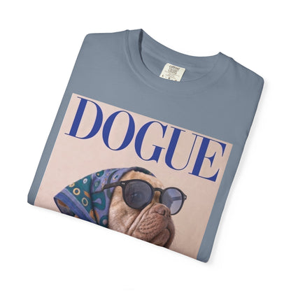 French Bulldog DOGUE Magazine Graphic T-Shirt - Funny Frenchie Tee