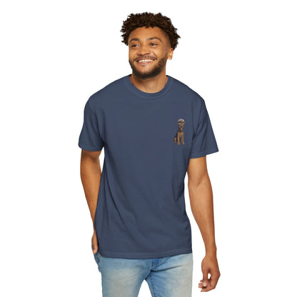 Cool Airedale Terrier Sailor Captain T-Shirt - Double-Sided Dog Tee