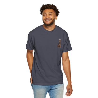 Cool Airedale Terrier Sailor Captain T-Shirt - Double-Sided Dog Tee