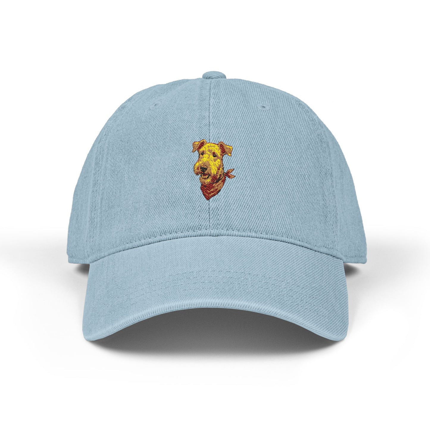Embroidered Airedale Terrier Baseball Cap | Washed Cotton Dog Dad Hat