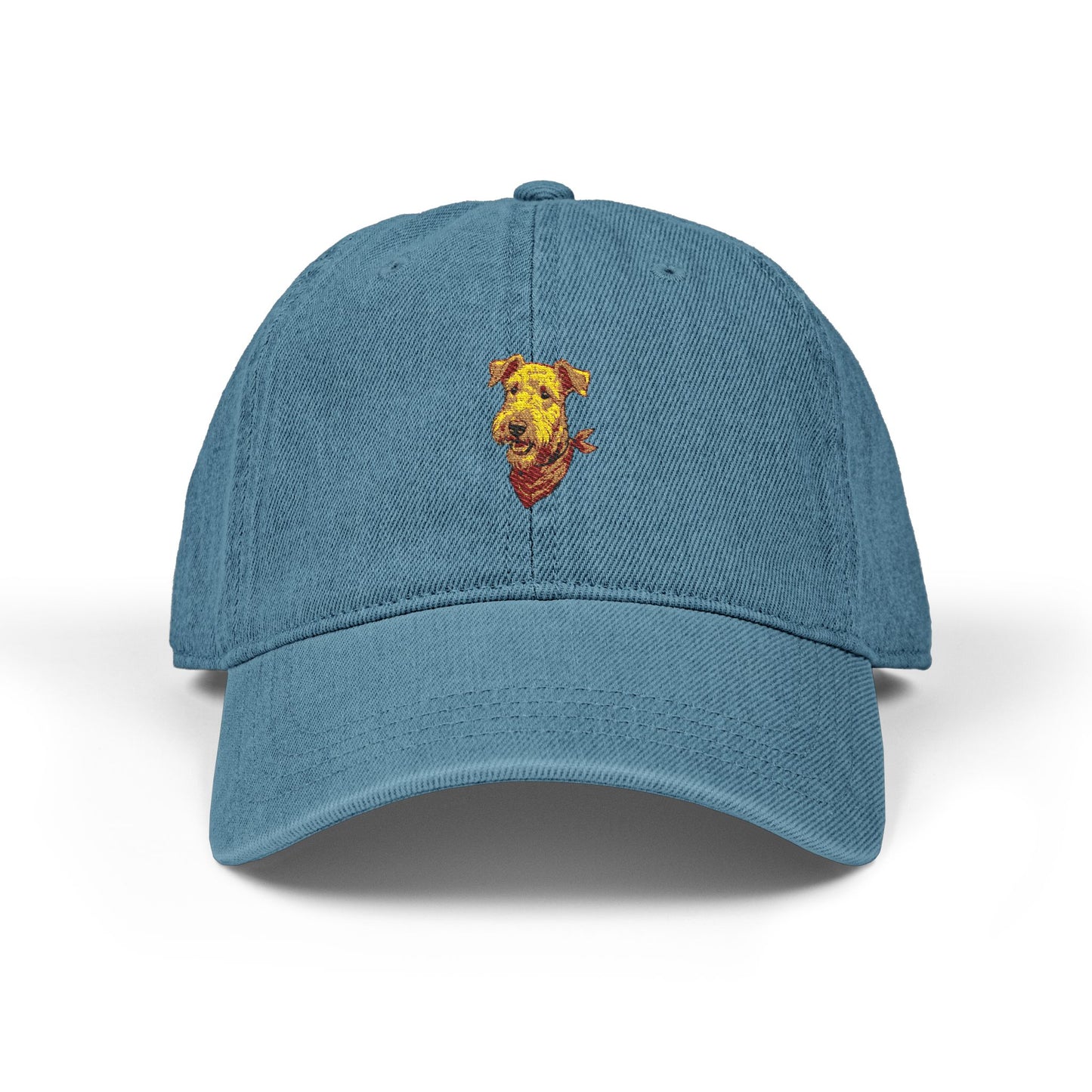 Embroidered Airedale Terrier Baseball Cap | Washed Cotton Dog Dad Hat