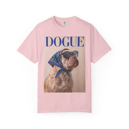 French Bulldog DOGUE Magazine Graphic T-Shirt - Funny Frenchie Tee