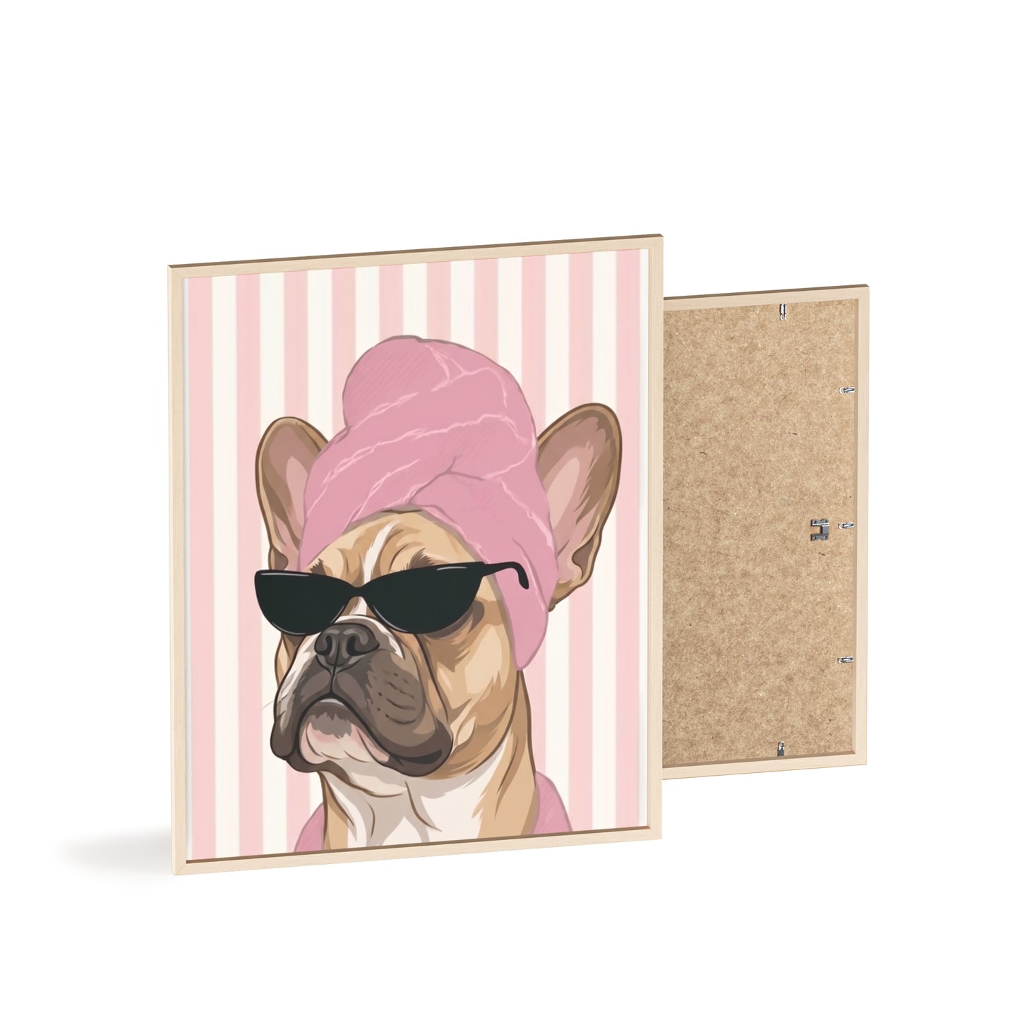 French Bulldog Bathroom Poster - Funny Frenchie Spa Wall Art