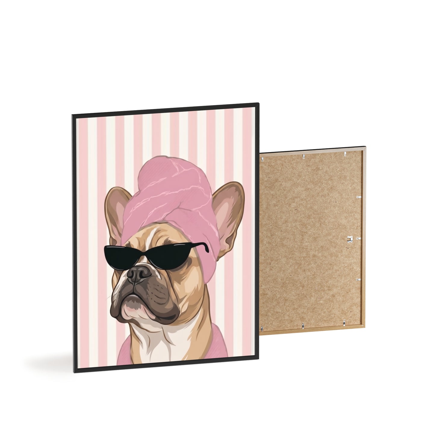 French Bulldog Bathroom Poster - Funny Frenchie Spa Wall Art