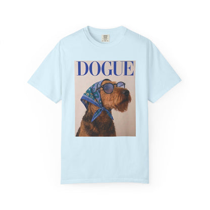 Airedale Terrier Comfort Colors DOGUE Magazine T-Shirt | Funny Dog Lover Tee