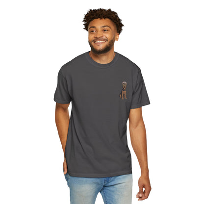 Cool Airedale Terrier Sailor Captain T-Shirt - Double-Sided Dog Tee