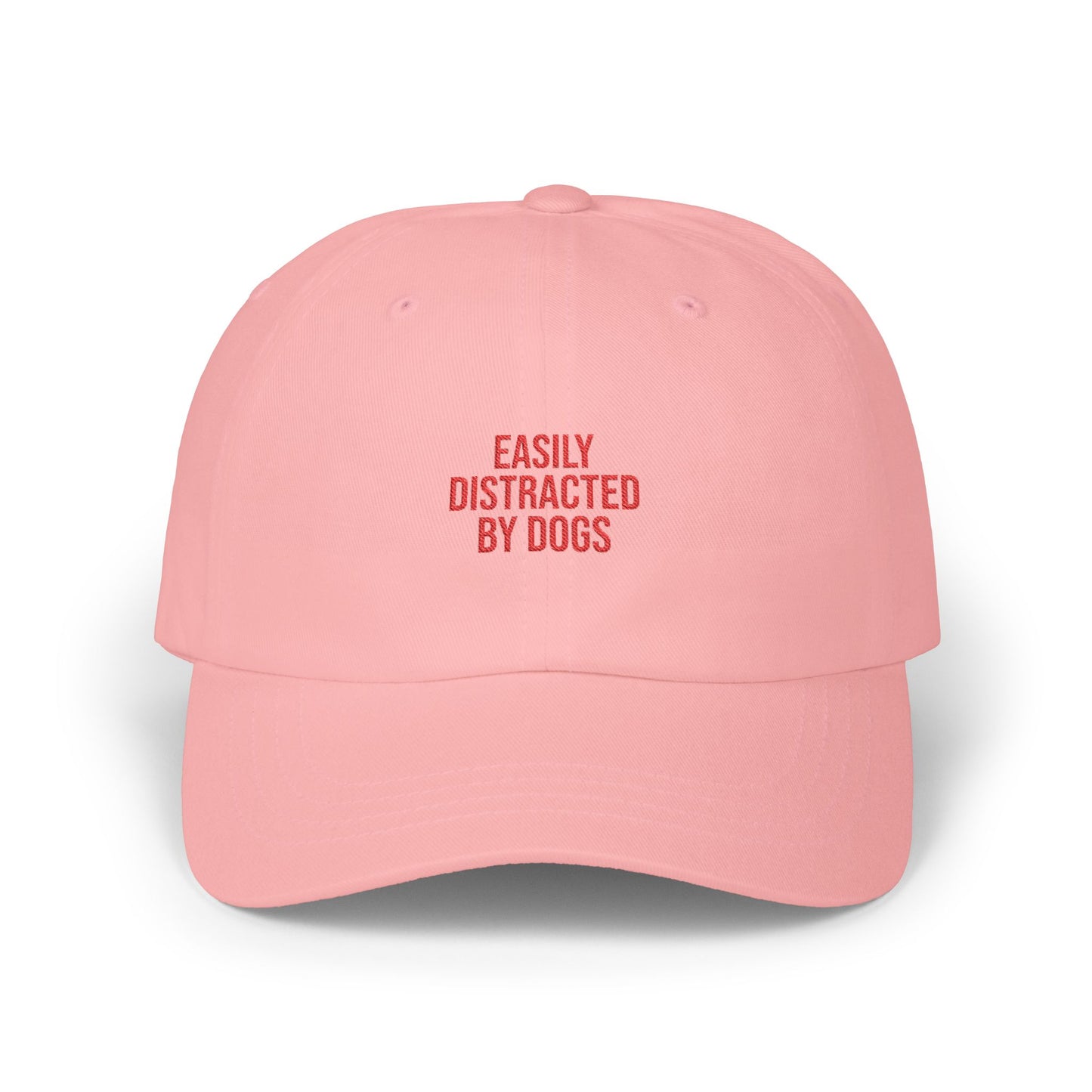 Easily Distracted By Dogs Classic Dad Cap — Funny Dog Lover Baseball Hat