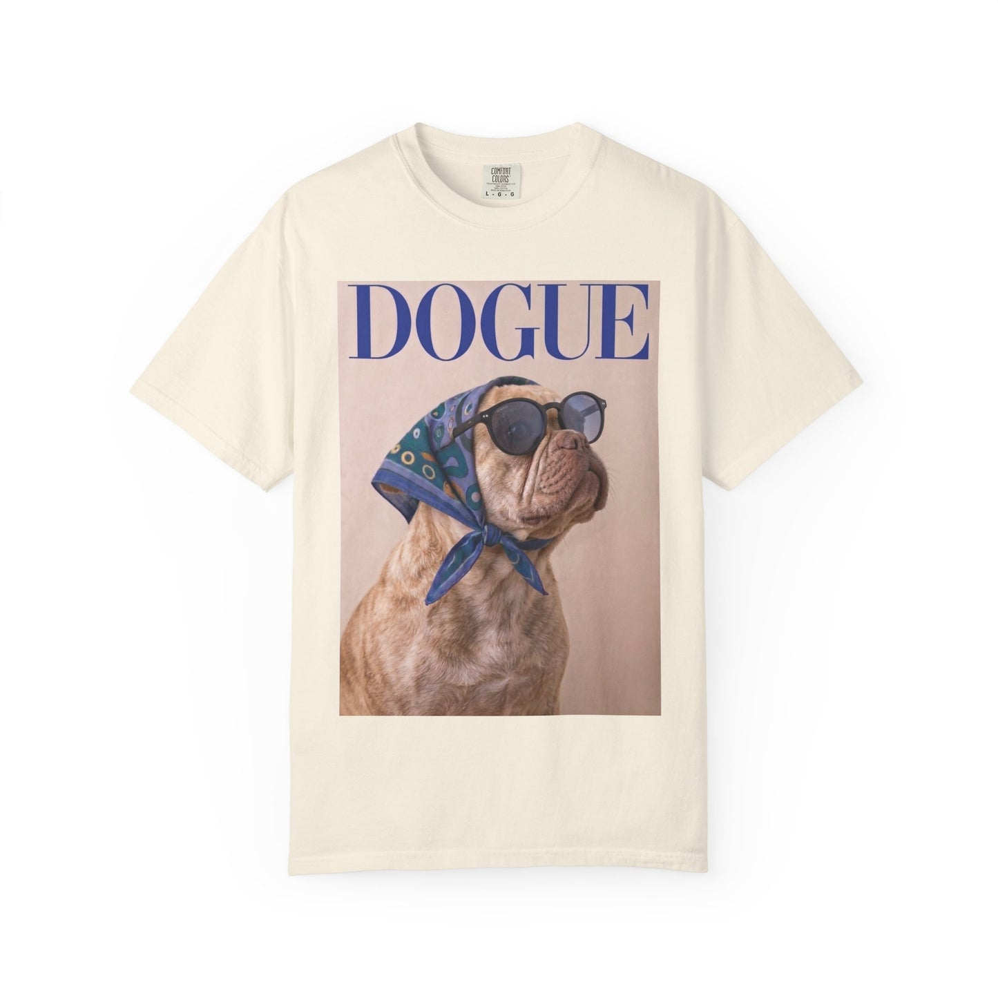 French Bulldog DOGUE Magazine Graphic T-Shirt - Funny Frenchie Tee