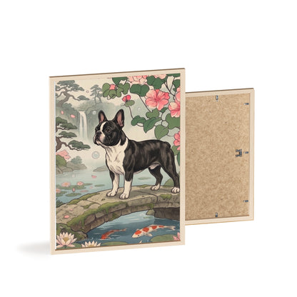 French Bulldog Japanese Style Art Poster - Vintage Frenchie Ukiyo-e Wall Art