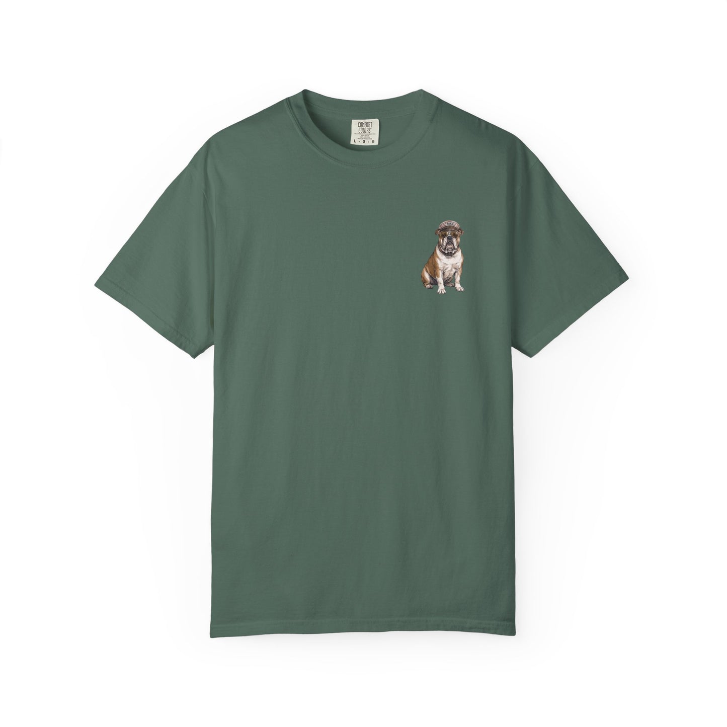 Cool English Bulldog Sailor Captain T-Shirt - Double-Sided Dog Tee